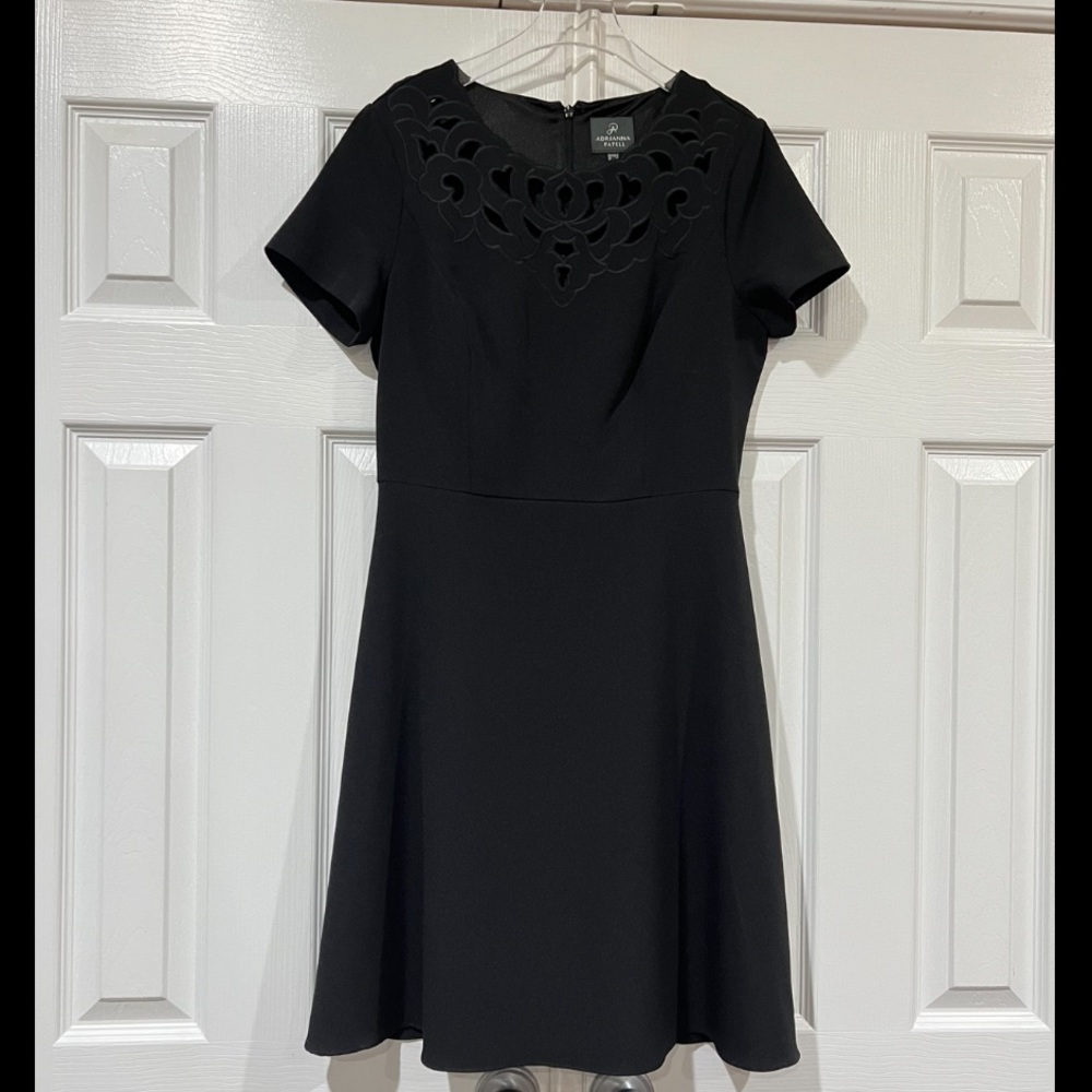 Adrianna Papell Fit & Flare Black Cocktail Dress, Size 6, Never Worn
